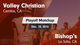 Matchup: Valley Christian vs. Bishop's  2016