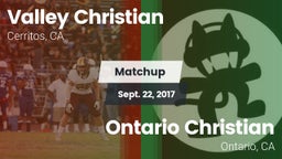 Matchup: Valley Christian vs. Ontario Christian  2017