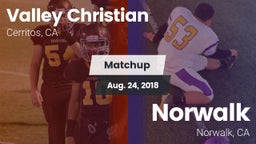 Matchup: Valley Christian vs. Norwalk  2018