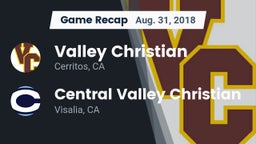 Recap: Valley Christian  vs. Central Valley Christian 2018