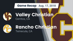 Recap: Valley Christian  vs. Rancho Christian  2018