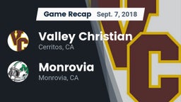 Recap: Valley Christian  vs. Monrovia  2018