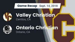 Recap: Valley Christian  vs. Ontario Christian  2018