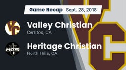 Recap: Valley Christian  vs. Heritage Christian   2018