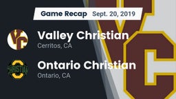 Recap: Valley Christian  vs. Ontario Christian  2019