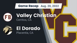Recap: Valley Christian  vs. El Dorado  2022