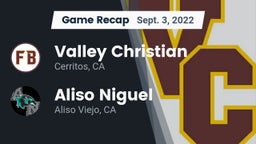 Recap: Valley Christian  vs. Aliso Niguel  2022