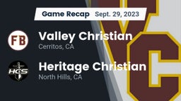 Recap: Valley Christian  vs. Heritage Christian   2023