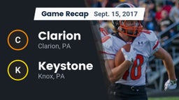 Recap: Clarion  vs. Keystone  2017