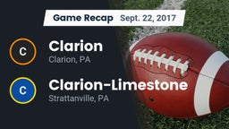 Recap: Clarion  vs. Clarion-Limestone  2017