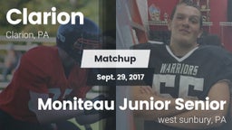 Matchup: Clarion vs. Moniteau Junior Senior  2017