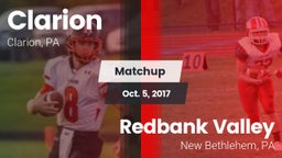 Matchup: Clarion vs. Redbank Valley  2017