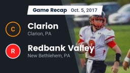 Recap: Clarion  vs. Redbank Valley  2017