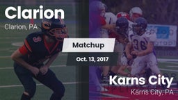 Matchup: Clarion vs. Karns City  2017