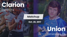 Matchup: Clarion vs. Union  2017