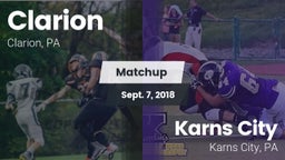 Matchup: Clarion vs. Karns City  2018