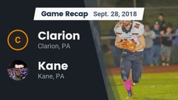 Recap: Clarion  vs. Kane  2018