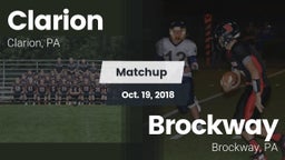 Matchup: Clarion vs. Brockway  2018