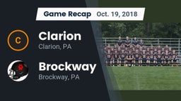 Recap: Clarion  vs. Brockway  2018