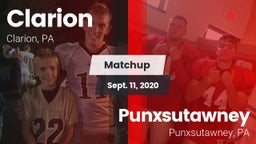 Matchup: Clarion vs. Punxsutawney  2020