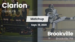 Matchup: Clarion vs. Brookville  2020