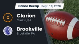 Recap: Clarion  vs. Brookville  2020