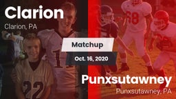 Matchup: Clarion vs. Punxsutawney  2020