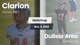 Matchup: Clarion vs. DuBois Area  2020