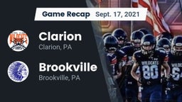 Recap: Clarion  vs. Brookville  2021