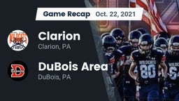Recap: Clarion  vs. DuBois Area  2021