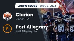 Recap: Clarion  vs. Port Allegany  2022