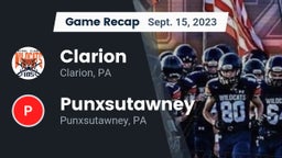 Recap: Clarion  vs. Punxsutawney  2023