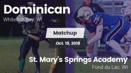 Matchup: Dominican vs. St. Mary's Springs Academy  2018