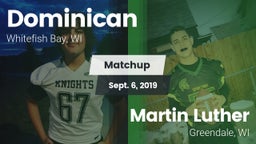 Matchup: Dominican vs. Martin Luther  2019