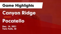 Canyon Ridge  vs Pocatello  Game Highlights - Dec. 14, 2021