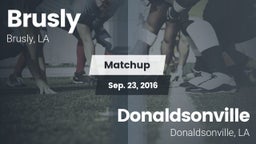 Matchup: Brusly vs. Donaldsonville  2016