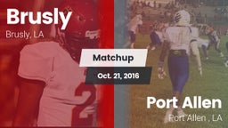 Matchup: Brusly vs. Port Allen  2016