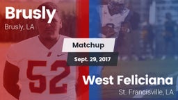 Matchup: Brusly vs. West Feliciana  2017