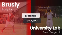 Matchup: Brusly vs. University Lab  2017