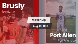 Matchup: Brusly vs. Port Allen  2018