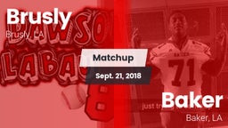 Matchup: Brusly vs. Baker  2018