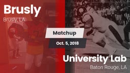Matchup: Brusly vs. University Lab  2018
