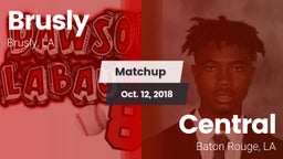 Matchup: Brusly vs. Central  2018