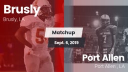 Matchup: Brusly vs. Port Allen  2019