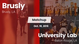 Matchup: Brusly vs. University Lab  2019