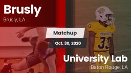 Matchup: Brusly vs. University Lab  2020