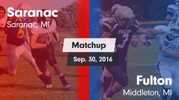 Matchup: Saranac vs. Fulton  2016