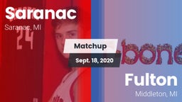 Matchup: Saranac vs. Fulton  2020