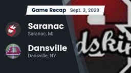 Recap: Saranac  vs. Dansville  2020