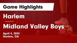 Harlem  vs Midland Valley Boys Game Highlights - April 4, 2024